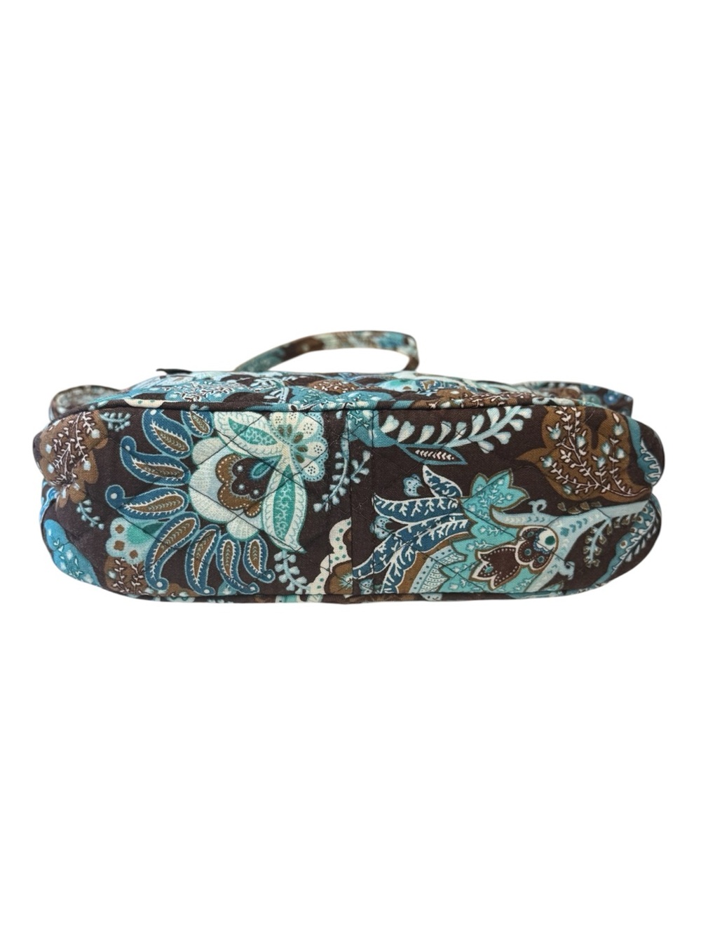 Vera Bradley Java Blue Brown Turquoise Retired Pattern Small Shoulder Bag - Picture 4 of 4